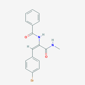 molecular formula C17H15BrN2O2 B458556 N-{2-(4-bromophenyl)-1-[(methylamino)carbonyl]vinyl}benzamide CAS No. 354550-15-5