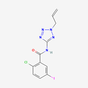 molecular formula C11H9ClIN5O B4585895 N-(2-allyl-2H-tetrazol-5-yl)-2-chloro-5-iodobenzamide 
