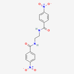 molecular formula C16H14N4O6 B4586004 4-NITRO-N-{2-[(4-NITROPHENYL)FORMAMIDO]ETHYL}BENZAMIDE CAS No. 33288-81-2