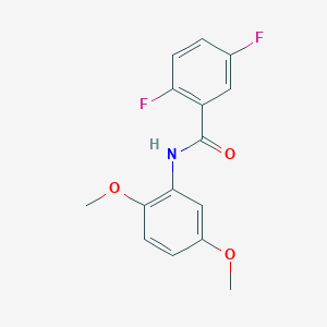 molecular formula C15H13F2NO3 B4586622 N-(2,5-dimethoxyphenyl)-2,5-difluorobenzamide 
