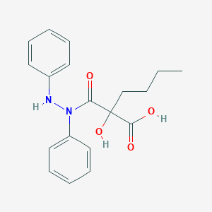 molecular formula C19H22N2O4 B045868 N-(2-Carboxy-2-hydroxycaproyl)hydrazobenzene CAS No. 16860-42-7