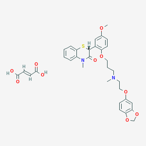 molecular formula C33H36N2O10S B045874 Semotiadil fumarate CAS No. 116476-14-3