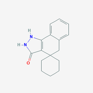 molecular formula C16H18N2O B458748 spiro[2,5-dihydro-1H-benzo[g]indazole-4,1'-cyclohexane]-3-one CAS No. 302778-23-0