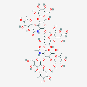molecular formula C58H98N2O43 B045879 Trifucosyllacto-N-hexaose CAS No. 116883-09-1