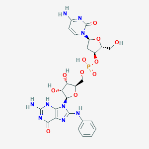 molecular formula C25H30N9O11P B045881 Dcpg-An CAS No. 114692-54-5