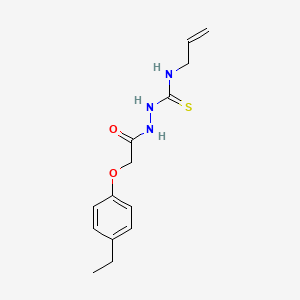 molecular formula C14H19N3O2S B4588361 N-allyl-2-[(4-ethylphenoxy)acetyl]hydrazinecarbothioamide 