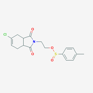 molecular formula C17H18ClNO4S B458841 2-(5-chloro-1,3-dioxo-1,3,3a,4,7,7a-hexahydro-2H-isoindol-2-yl)ethyl 4-methylbenzenesulfinate 
