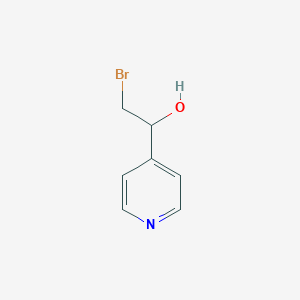 molecular formula C7H8BrNO B045889 2-Bromo-1-[4-pyridyl]ethanol CAS No. 118838-55-4