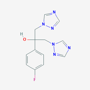 molecular formula C13H13FN6O B045892 2-(4-Fluorophenyl)-1,3-bis(1H-1,2,4-triazol-1-yl)propan-2-ol CAS No. 81886-51-3