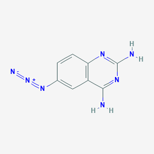 molecular formula C8H7N7 B045894 2,4-Diamino-6-azidoquinazoline CAS No. 113494-57-8