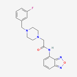 molecular formula C19H20FN5O2 B4589766 N-(2,1,3-BENZOXADIAZOL-4-YL)-2-[4-(3-FLUOROBENZYL)-1-PIPERAZINYL]ACETAMIDE 