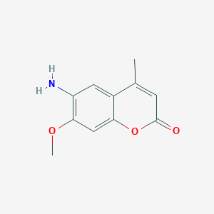 molecular formula C11H11NO3 B045898 6-氨基-7-甲氧基-4-甲基-2H-色满-2-酮 CAS No. 29001-27-2