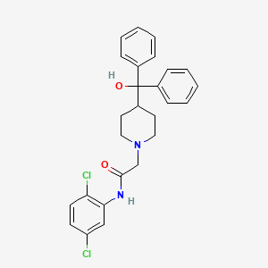 molecular formula C26H26Cl2N2O2 B4589824 N-(2,5-DICHLOROPHENYL)-2-{4-[HYDROXY(DIPHENYL)METHYL]PIPERIDINO}ACETAMIDE 