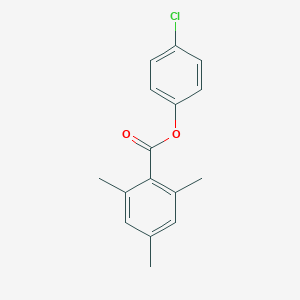 molecular formula C16H15ClO2 B458984 4-Chlorophenyl 2,4,6-trimethylbenzoate 