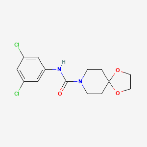 molecular formula C14H16Cl2N2O3 B4589870 N-(3,5-dichlorophenyl)-1,4-dioxa-8-azaspiro[4.5]decane-8-carboxamide 