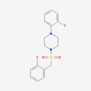 molecular formula C17H18F2N2O2S B4589955 1-(2-FLUOROPHENYL)-4-[(2-FLUOROPHENYL)METHANESULFONYL]PIPERAZINE 