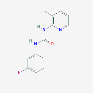 molecular formula C14H14FN3O B4589995 N-(3-FLUORO-4-METHYLPHENYL)-N'-(3-METHYL-2-PYRIDYL)UREA 
