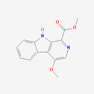molecular formula C14H12N2O3 B045904 4-Methoxy-1-methoxycarbonyl-beta-carboline CAS No. 60807-25-2