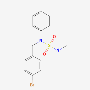 molecular formula C15H17BrN2O2S B4590480 N-(4-bromobenzyl)-N',N'-dimethyl-N-phenylsulfamide 