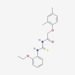 molecular formula C19H22N2O3S B4590642 2-(2,4-dimethylphenoxy)-N-[(2-ethoxyphenyl)carbamothioyl]acetamide 