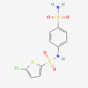 molecular formula C10H9ClN2O4S3 B4590672 5-chloro-N-(4-sulfamoylphenyl)thiophene-2-sulfonamide 