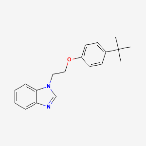 molecular formula C19H22N2O B4590707 1-[2-(4-tert-butylphenoxy)ethyl]-1H-benzimidazole 