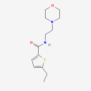 molecular formula C13H20N2O2S B4590765 5-ethyl-N-[2-(morpholin-4-yl)ethyl]thiophene-2-carboxamide 