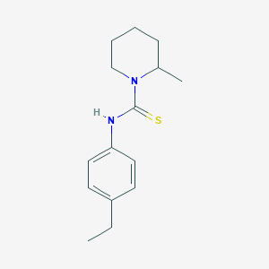molecular formula C15H22N2S B4590780 N-(4-ethylphenyl)-2-methylpiperidine-1-carbothioamide 