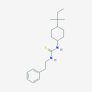 molecular formula C20H32N2S B4590787 N-[4-(1,1-dimethylpropyl)cyclohexyl]-N'-(2-phenylethyl)thiourea 