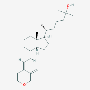 molecular formula C26H42O2 B045910 25-hydroxy-3-deoxy-2-oxavitamin D3/25-hydroxy-3-deoxy-2-oxacholecalciferol CAS No. 113490-39-4