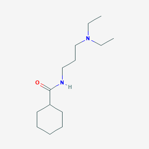 molecular formula C14H28N2O B4591030 N-[3-(diethylamino)propyl]cyclohexanecarboxamide 