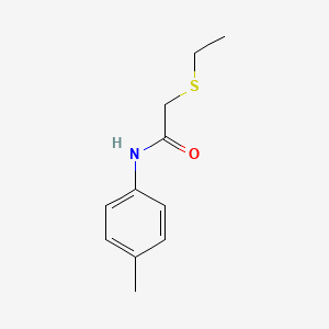 molecular formula C11H15NOS B4591405 2-ethylsulfanyl-N-(4-methylphenyl)acetamide 
