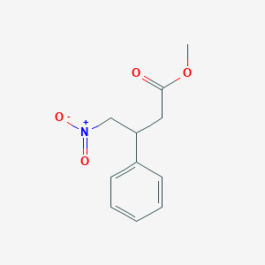 molecular formula C11H13NO4 B045921 Methyl 4-nitro-3-phenylbutanoate CAS No. 34687-03-1