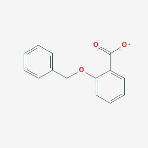 molecular formula C14H11O3- B045927 2-Benzyloxybenzoic acid CAS No. 14389-86-7