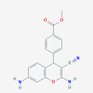 methyl 4-(2,7-diamino-3-cyano-4H-chromen-4-yl)benzoate