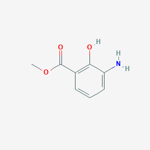 molecular formula C8H9NO3 B045944 Methyl 3-amino-2-hydroxybenzoate CAS No. 35748-34-6