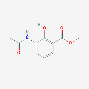 molecular formula C10H11NO4 B045948 Methyl 3-acetamido-2-hydroxybenzoate CAS No. 184151-07-3