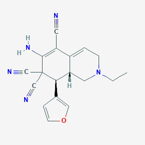 6-amino-2-ethyl-8-(3-furyl)-2,3,8,8a-tetrahydro-5,7,7(1H)-isoquinolinetricarbonitrile