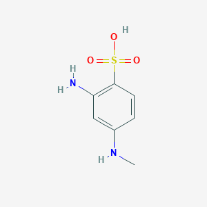 2-Amino-4-(methylamino)benzene-1-sulfonic acid