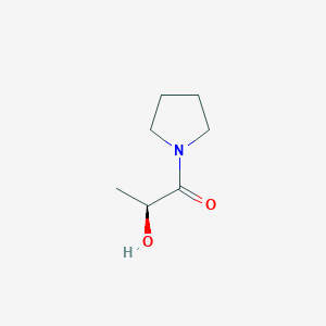 molecular formula C7H13NO2 B045956 (S)-2-羟基-1-(吡咯烷-1-基)丙-1-酮 CAS No. 122151-38-6