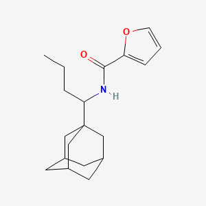 molecular formula C19H27NO2 B4595829 N-[1-(1-adamantyl)butyl]-2-furamide 
