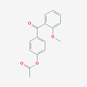 molecular formula C16H14O4 B045967 4-乙酰氧基-2'-甲氧基苯基酮 CAS No. 124208-72-6