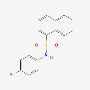 molecular formula C16H12BrNO2S B4596707 N-(4-bromophenyl)naphthalene-1-sulfonamide 
