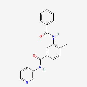 molecular formula C20H17N3O2 B4596822 3-BENZAMIDO-4-METHYL-N-(PYRIDIN-3-YL)BENZAMIDE 
