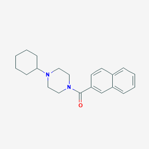 molecular formula C21H26N2O B4596828 (4-CYCLOHEXYLPIPERAZINO)(2-NAPHTHYL)METHANONE 