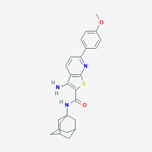 B459696 N-(1-adamantyl)-3-amino-6-(4-methoxyphenyl)thieno[2,3-b]pyridine-2-carboxamide CAS No. 445268-26-8