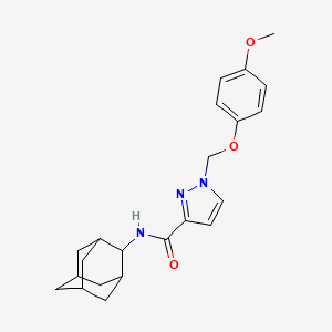 molecular formula C22H27N3O3 B4597005 N-(2-ADAMANTYL)-1-[(4-METHOXYPHENOXY)METHYL]-1H-PYRAZOLE-3-CARBOXAMIDE 