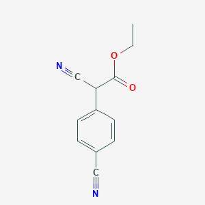 molecular formula C12H10N2O2 B045971 乙酸2-氰基-2-(4-氰基苯基)乙酯 CAS No. 120885-48-5