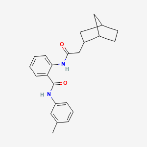 molecular formula C23H26N2O2 B4597167 2-[(bicyclo[2.2.1]hept-2-ylacetyl)amino]-N-(3-methylphenyl)benzamide 