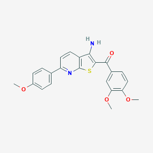 [3-Amino-6-(4-methoxyphenyl)-2-thieno[2,3-b]pyridinyl]-(3,4-dimethoxyphenyl)methanone